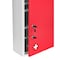 Adiroffice Large Steel Dual Locking Medication Cabinet in Red. ADI999-04-RED-MK - alternate 2